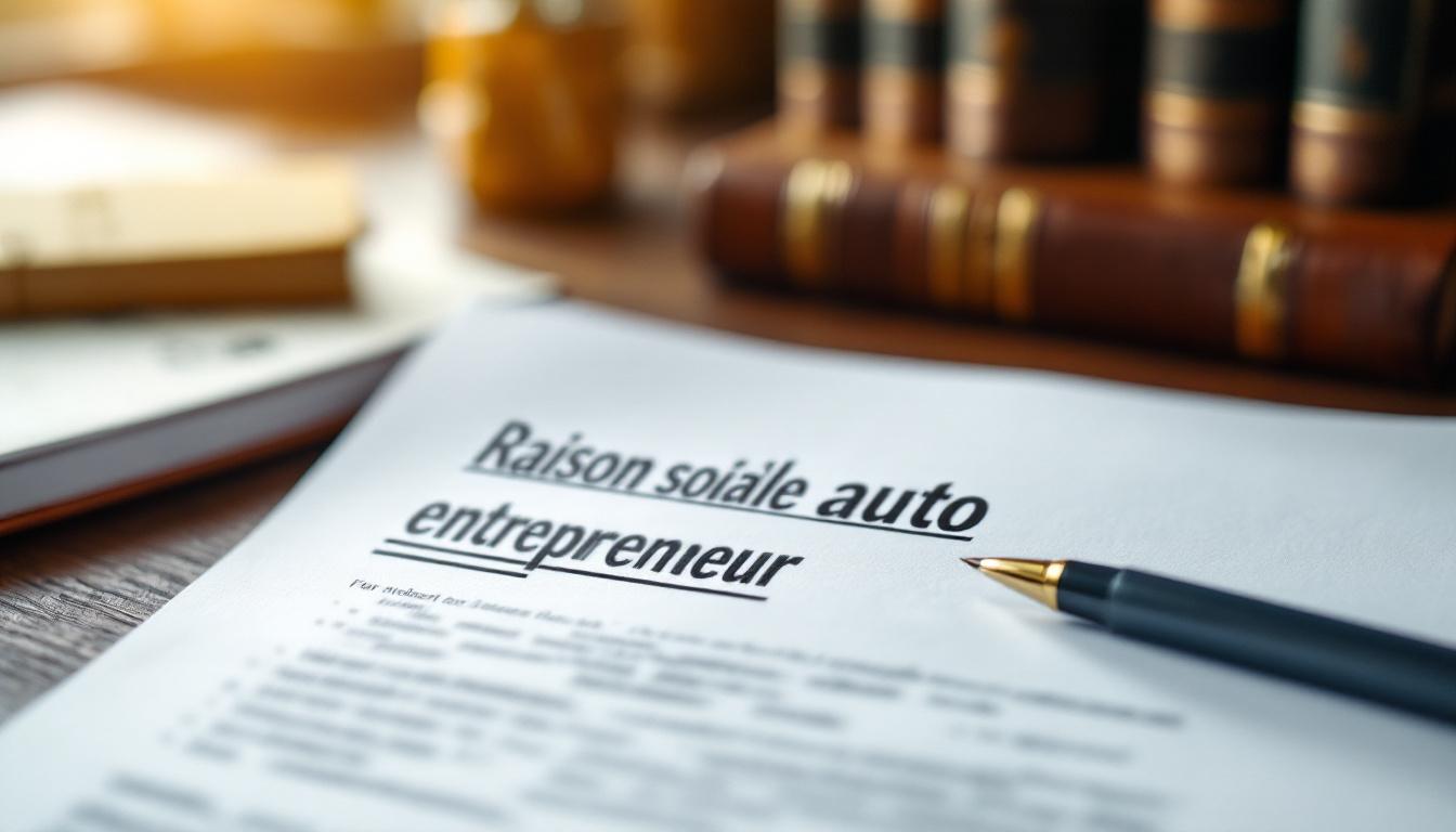 Raison sociale auto entrepreneur : mode d'emploi et exemples